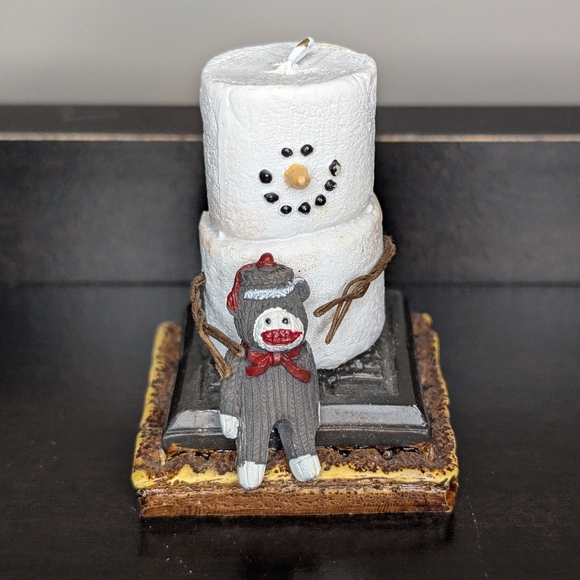 The Original S'mores Ornament Chocolate Christmas Collectable SOCK MONKEY - Picture 1 of 2